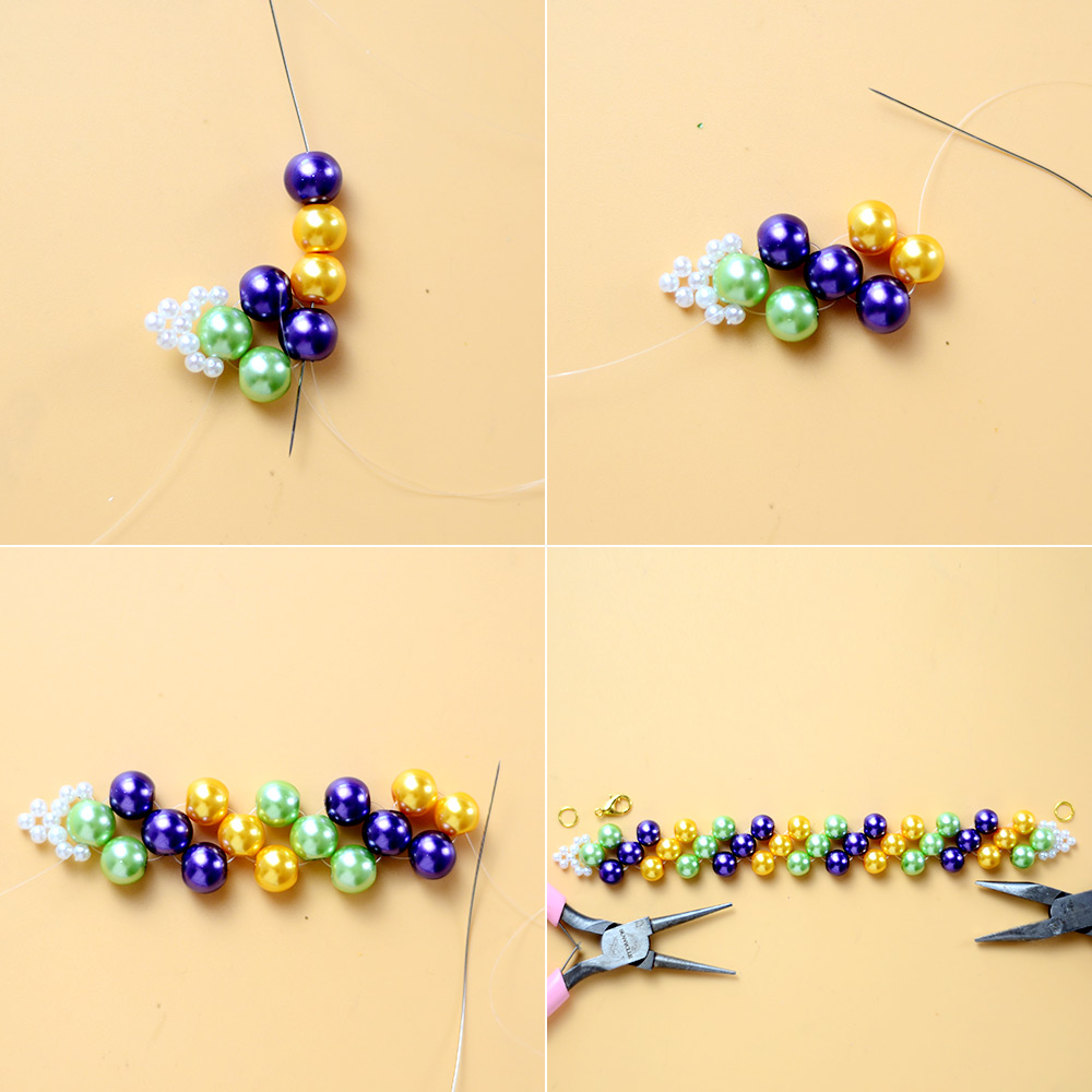 Buntes Perlenarmband
