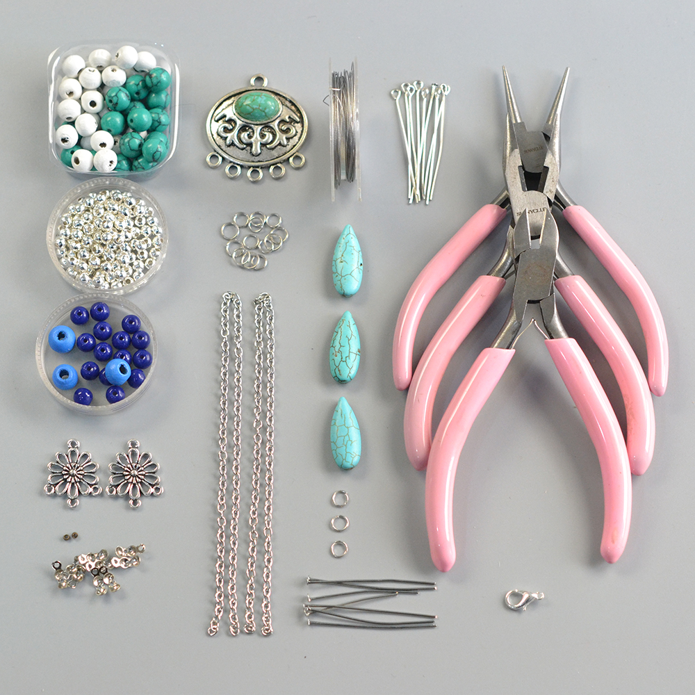 Колье из многониточных бусин-2