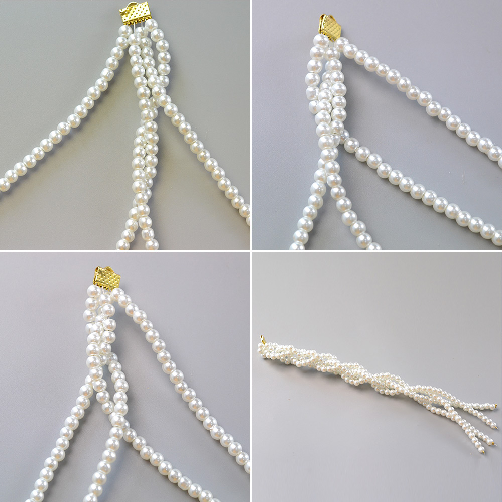 Perlenarmband mit Schleife