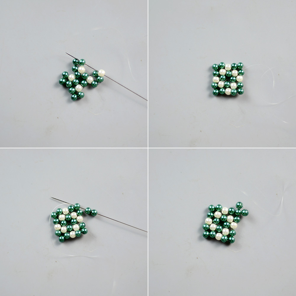 Резинка для волос с жемчугом и бантиком из ленты-4