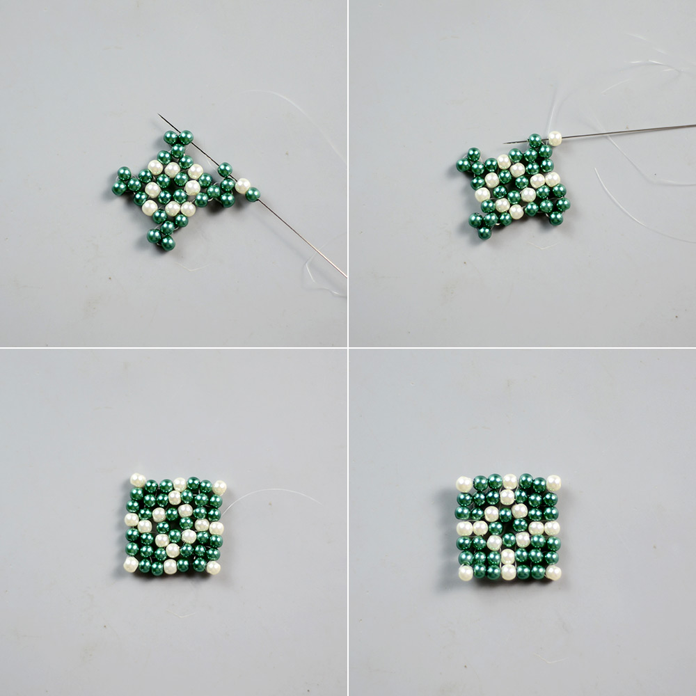 Резинка для волос с жемчугом и бантиком из ленты-5