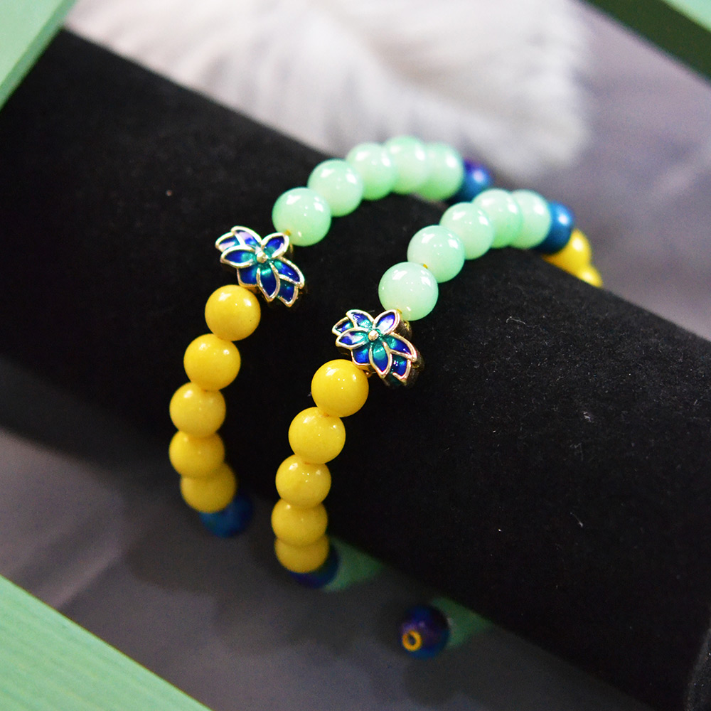 Красочный браслет из проволоки с эффектом памяти-1