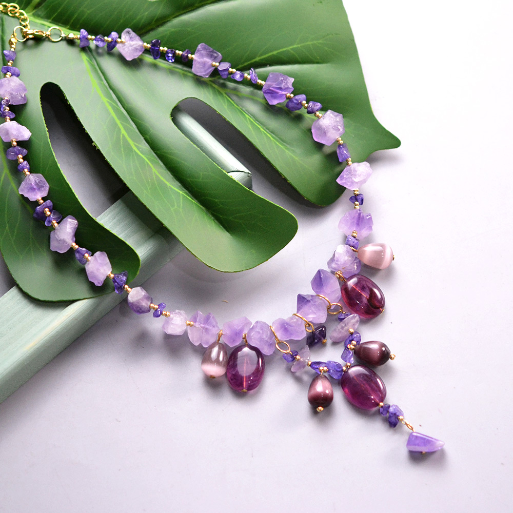 Колье из аметиста