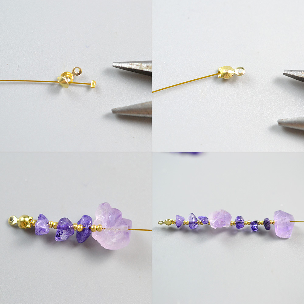 Колье из аметиста