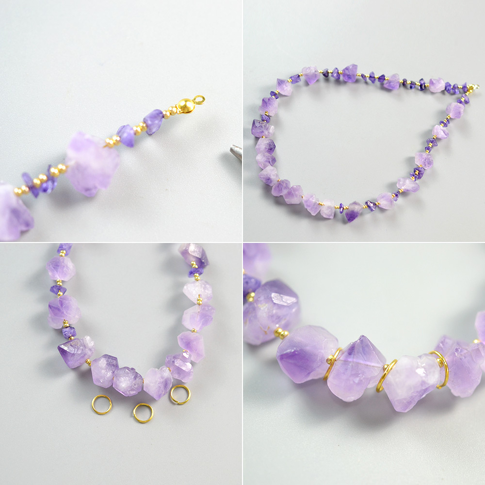 Колье из аметиста