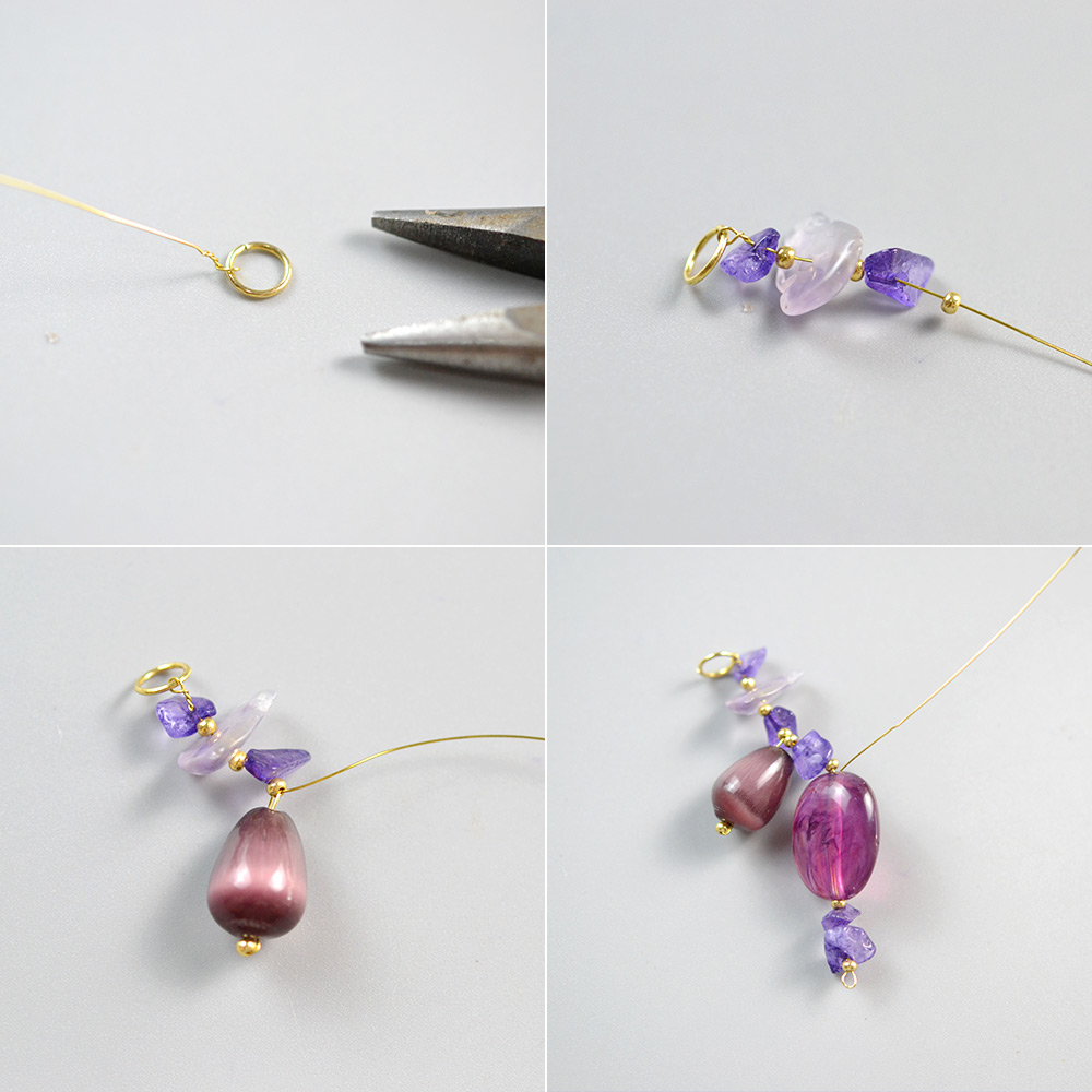 Колье из аметиста