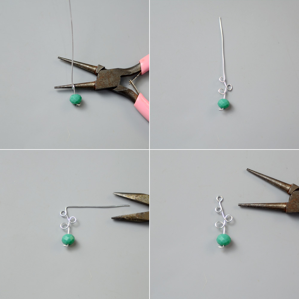 Спиральные аксессуары для волос с бусинами-4