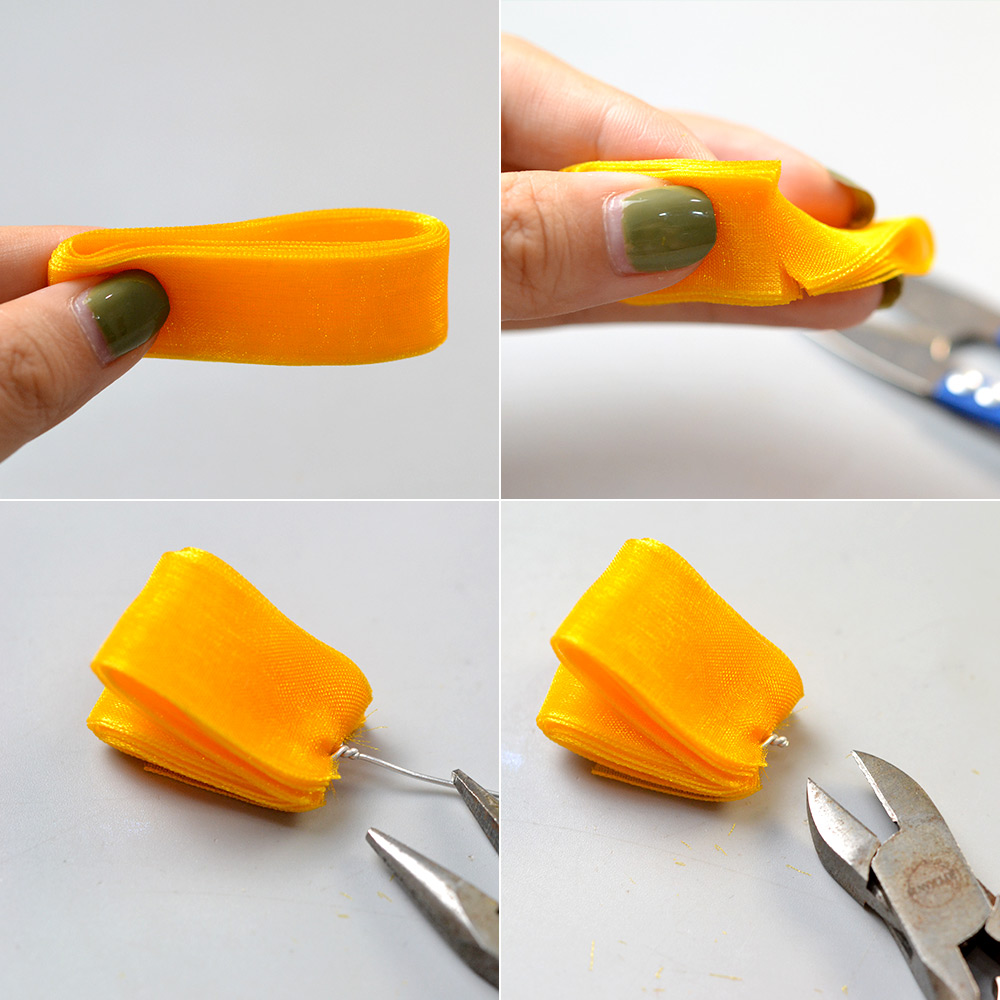 Расческа для волос с лентой и цветком