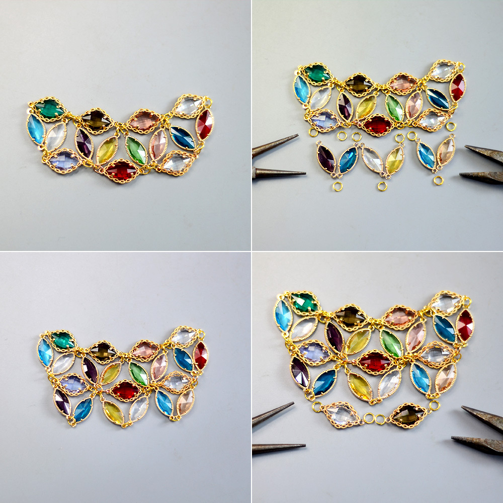 Красочное хрустальное колье-5