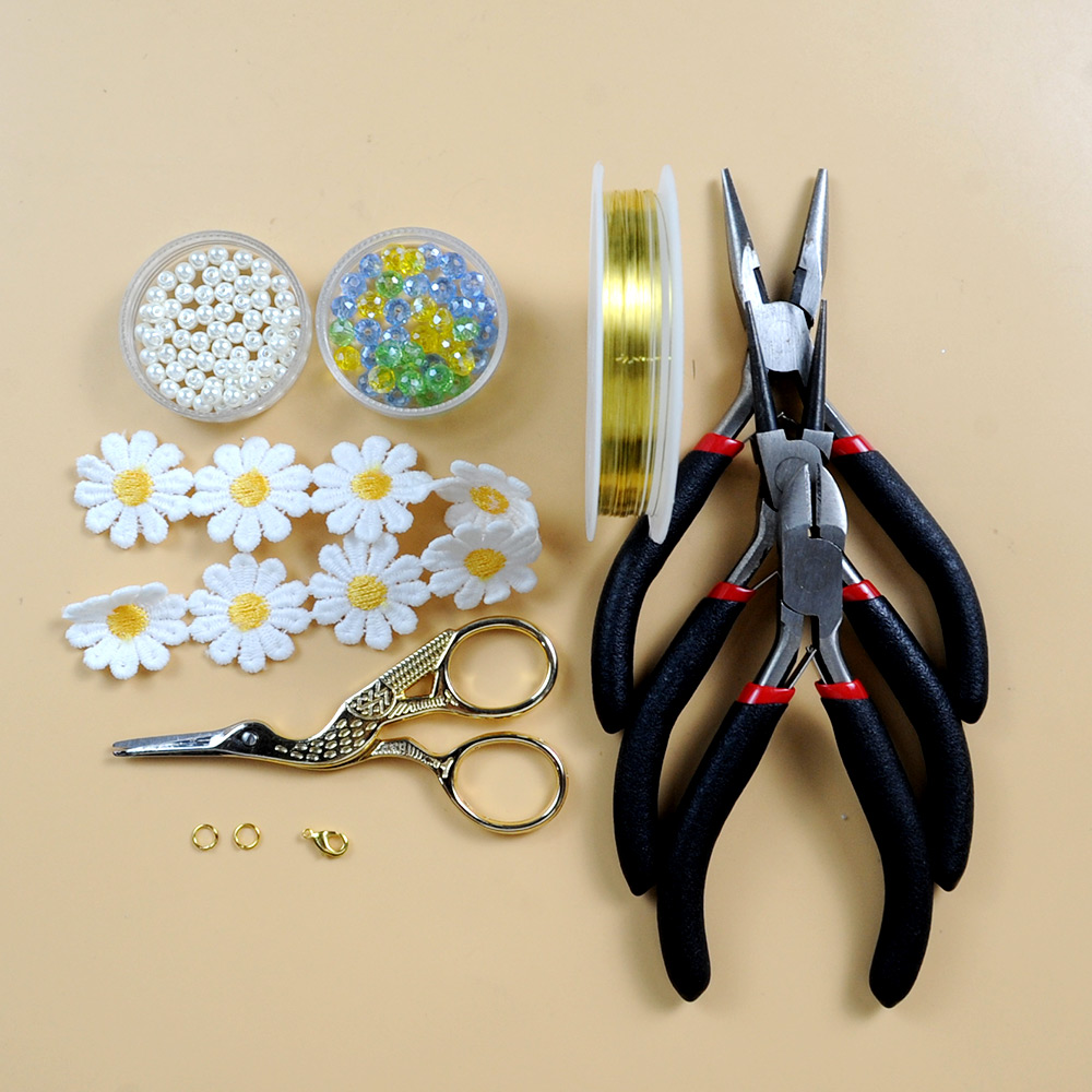 Милый браслет в виде ромашки из проволоки с эффектом памяти-2