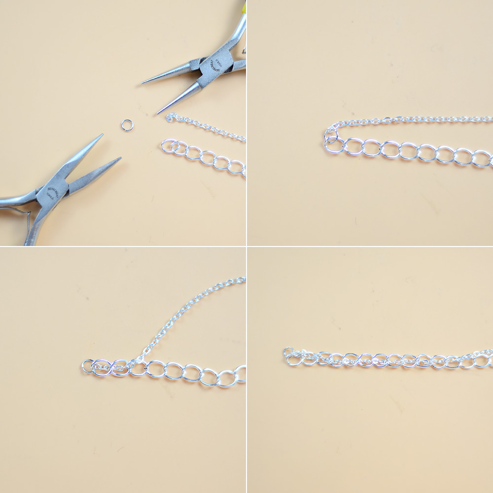Collar de plata de moda de múltiples hilos