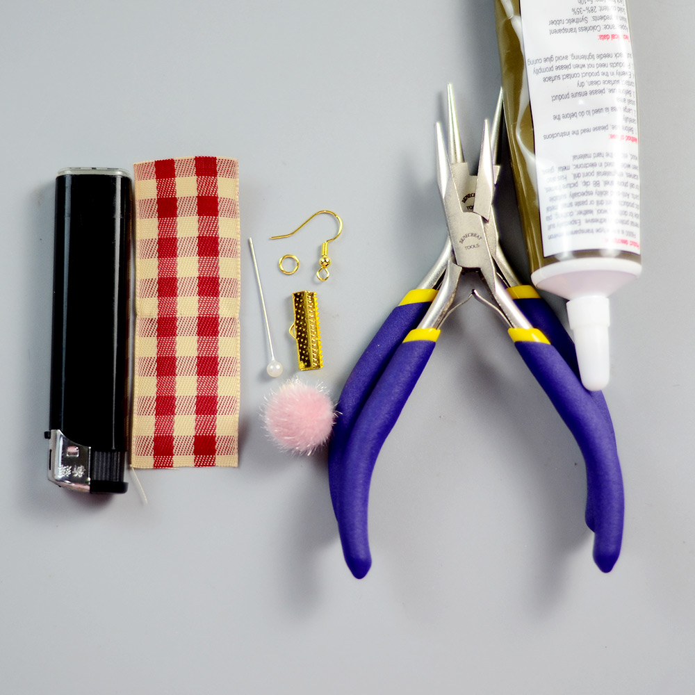 Осенние серьги-шарики с помпонами-2