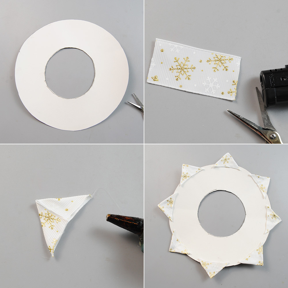 Band-Weihnachtskranz