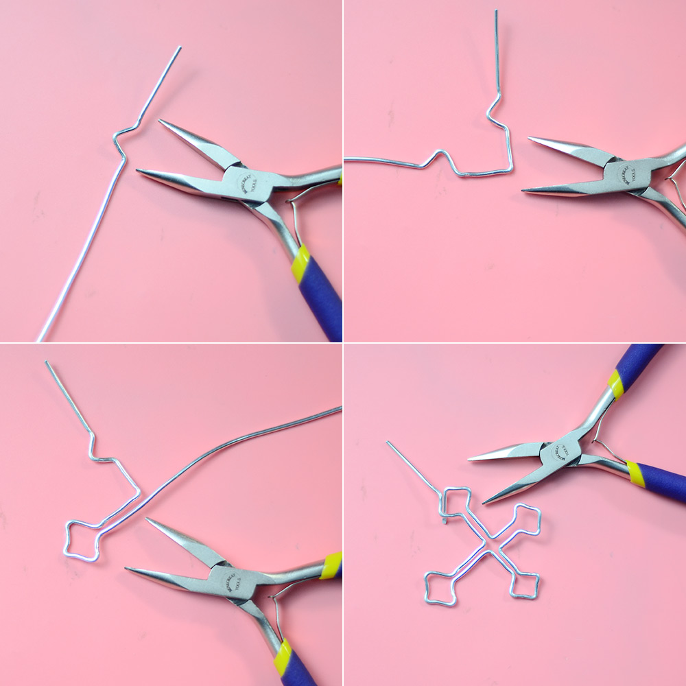 Кулон-крест из проволоки-3