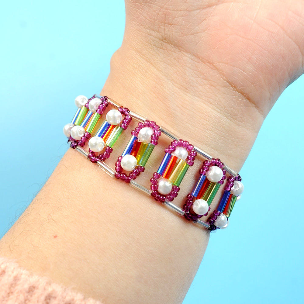 Браслет из стекляруса-8