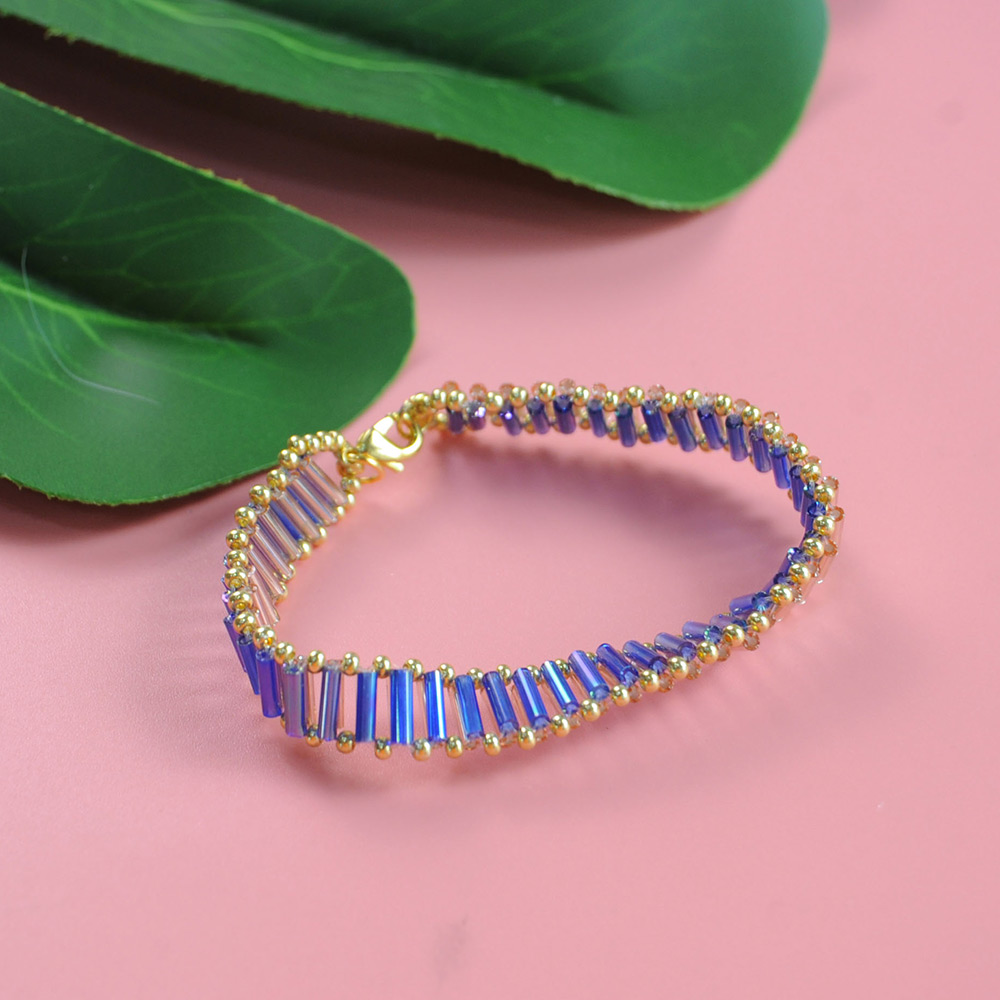 Браслет из стекляруса и бисера-1