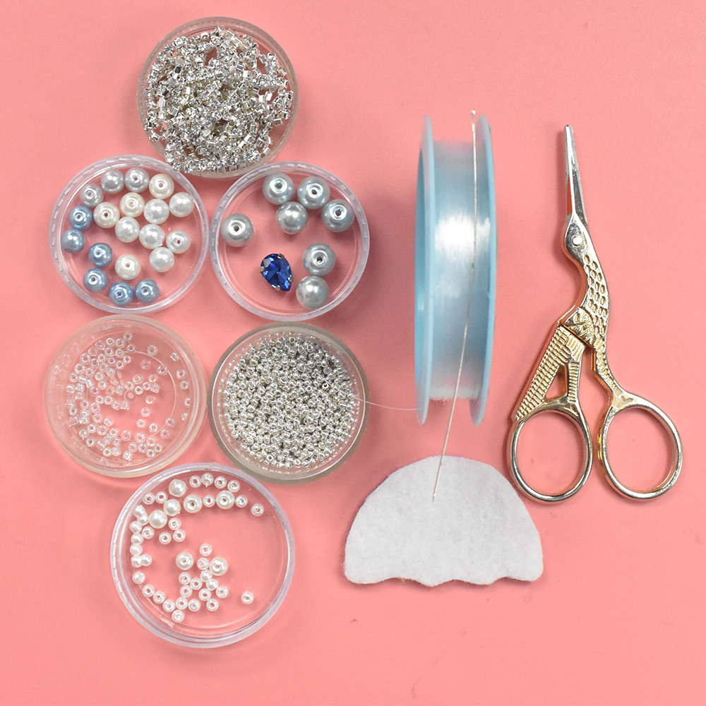 Брошь в форме медузы с жемчугом-2