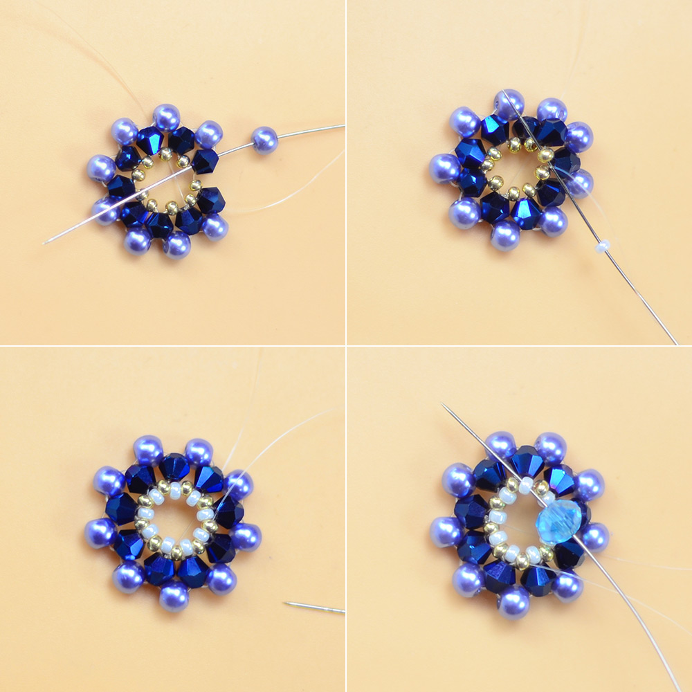Великолепные серьги из хрустальных бусин