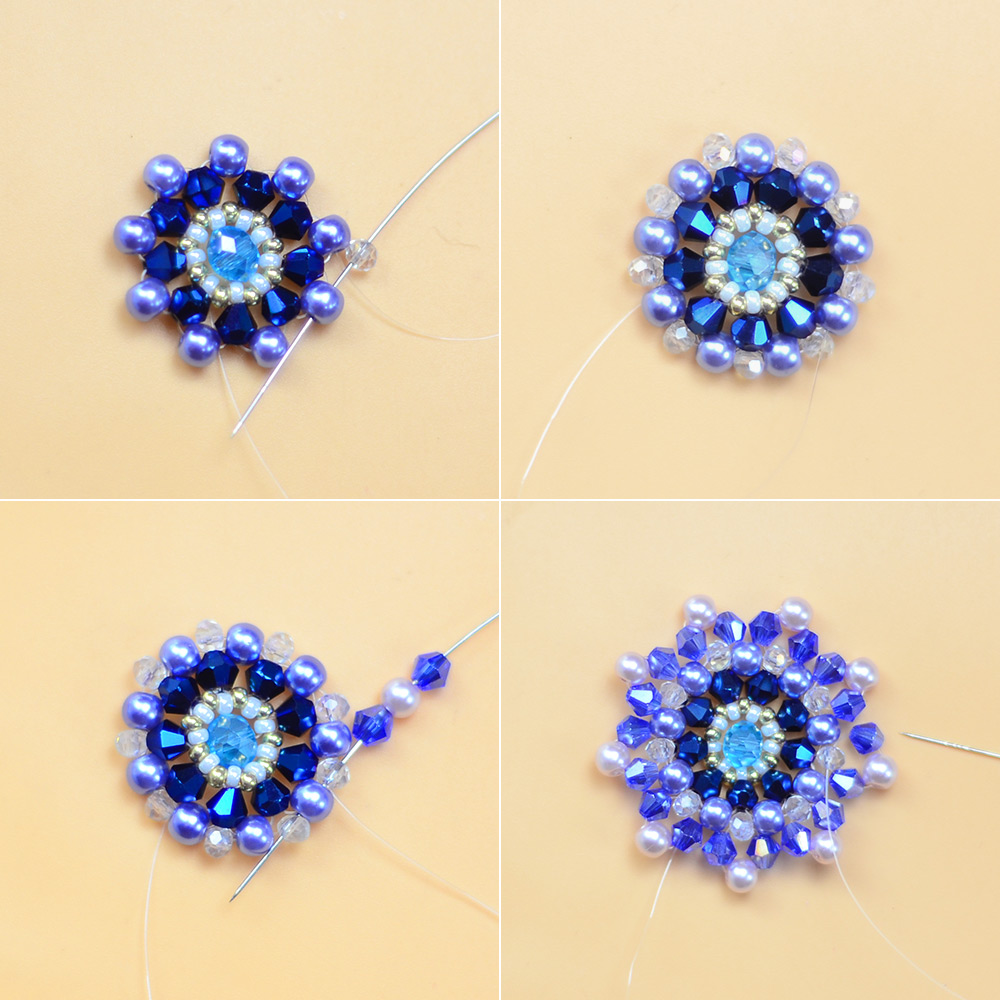 Великолепные серьги из хрустальных бусин