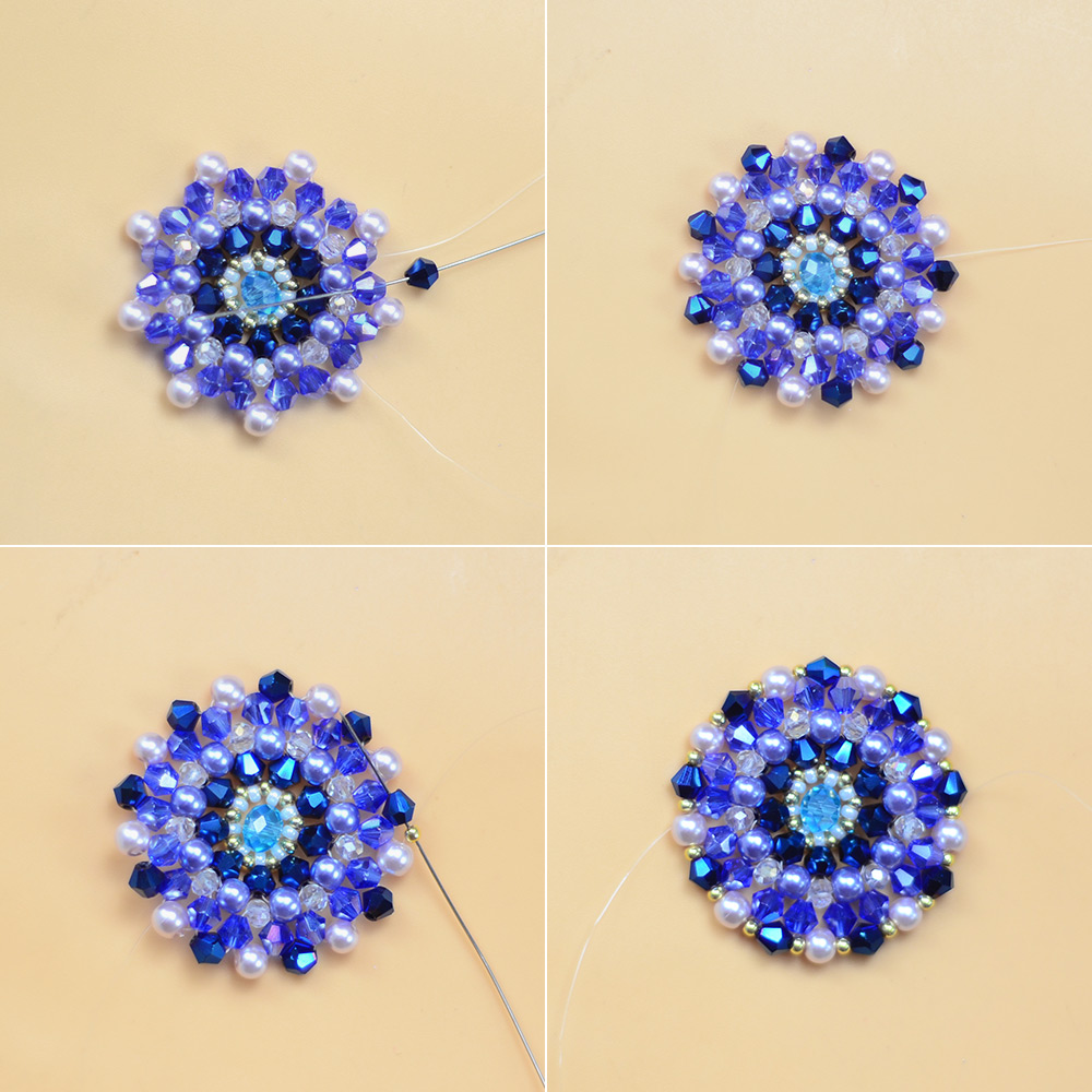 Великолепные серьги из хрустальных бусин