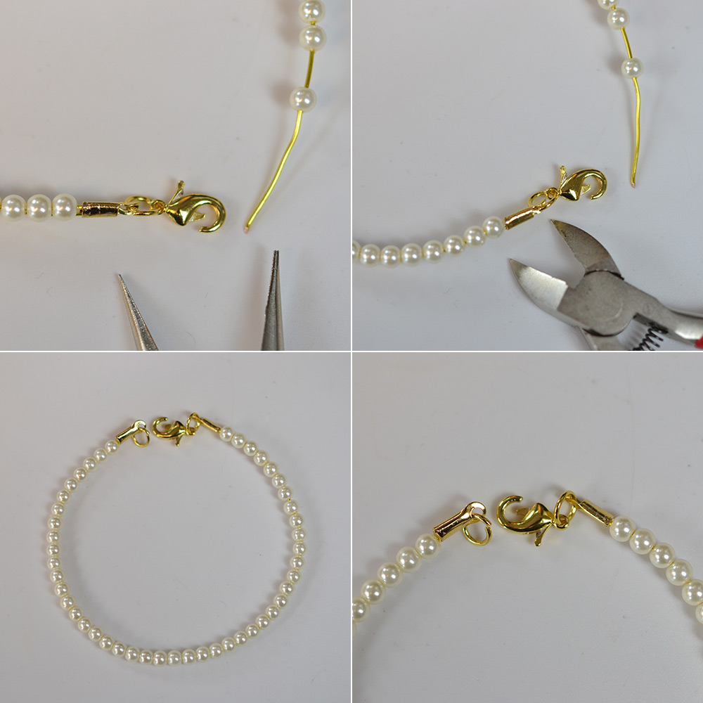 PandaHall Selected мастер-класс по изготовлению винтажного жемчужного браслета-4