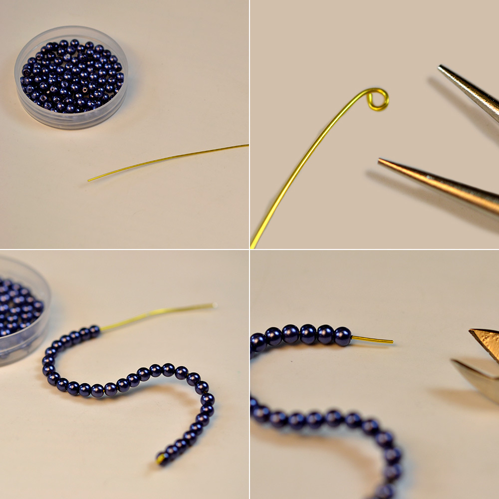 PandaHall Selected мастер-класс по изготовлению колье с подвеской в форме буквы-3