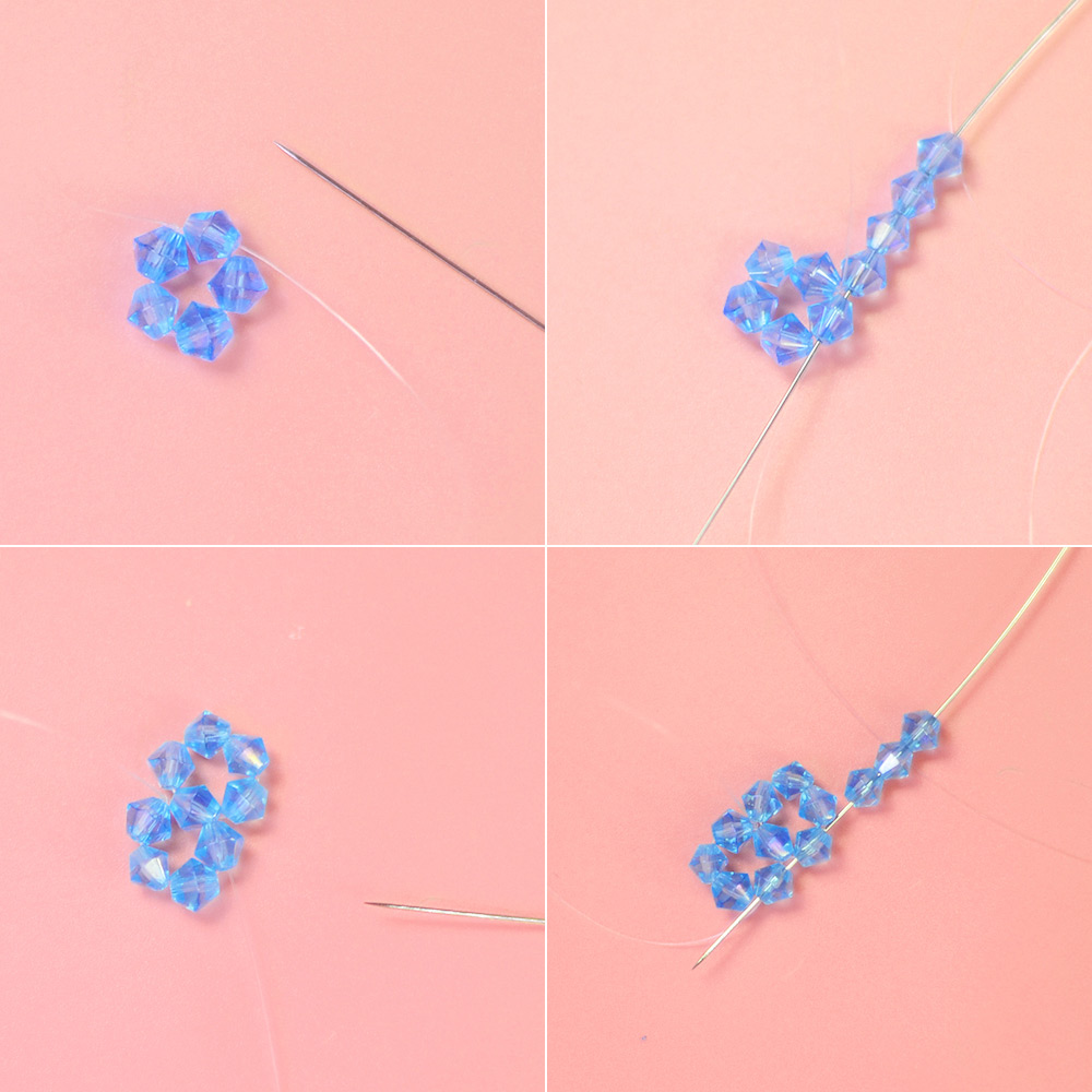 Браслет из бисера в форме шара