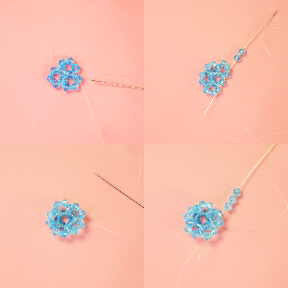 Браслет из бисера в форме шара