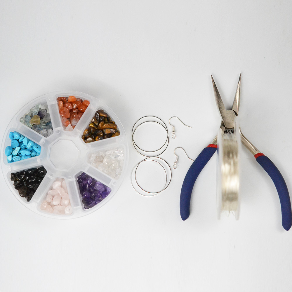 PandaHall Selected мастер-класс по изготовлению серег в форме дерева из проволочной обмотки-2