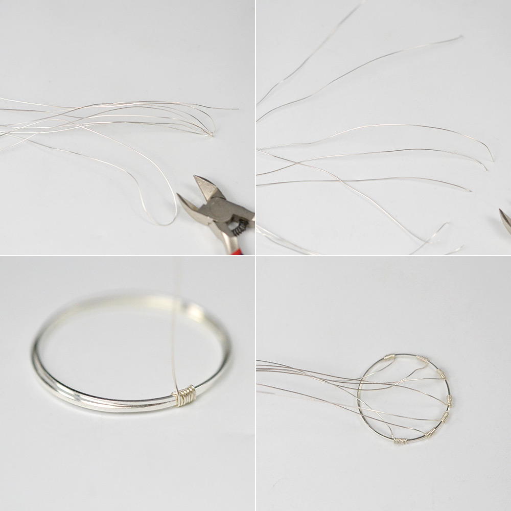 PandaHall Selected мастер-класс по изготовлению серег в форме дерева из проволочной обмотки-3