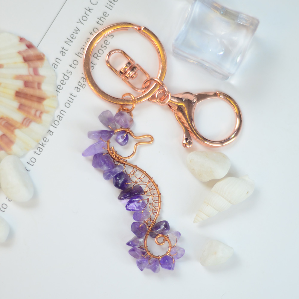 PandaHall Selected руководство по брелоку в форме морского конька, обернутому проволокой-8