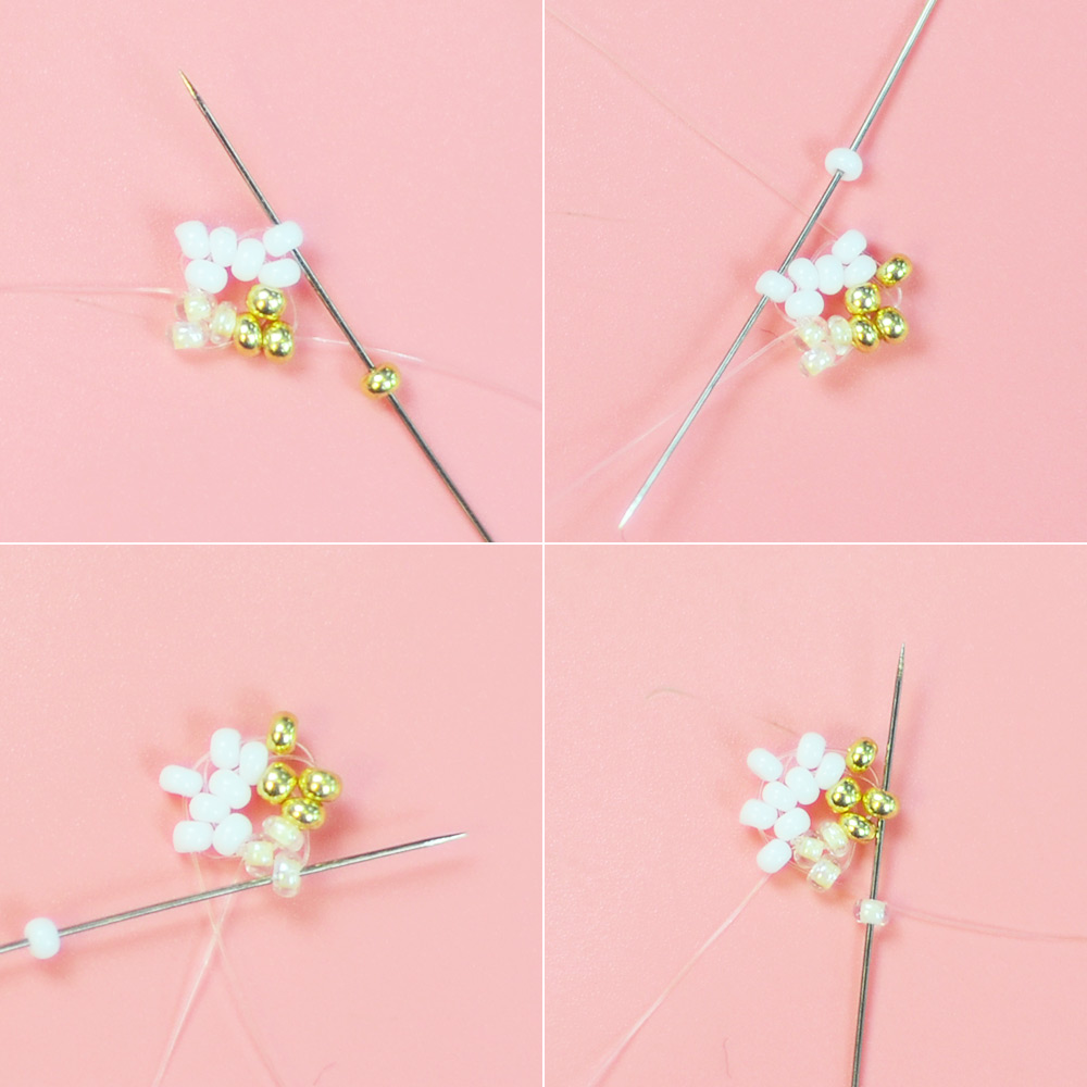 Браслет из бисера в винтажном стиле