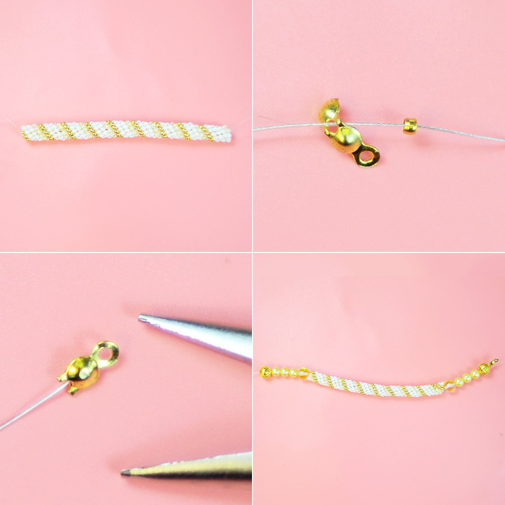 Браслет из бисера в винтажном стиле