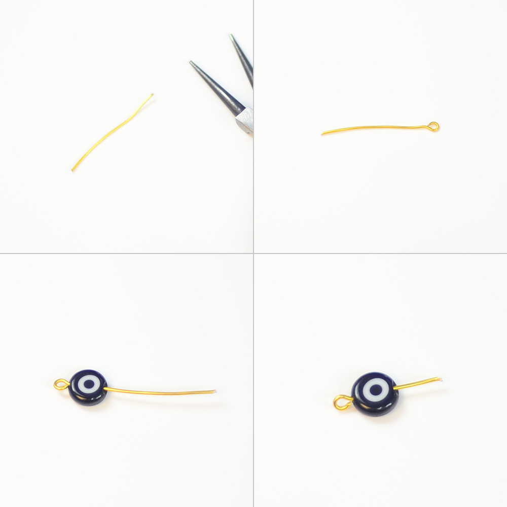 PandaHall Selected идея серег из бусин от сглаза-3