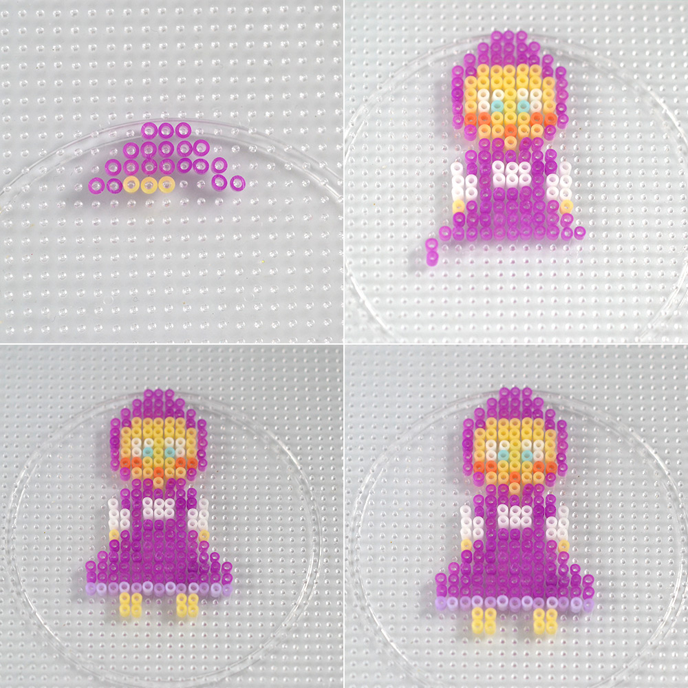 Брелок с подвеской из бусин в форме милой девушки-3