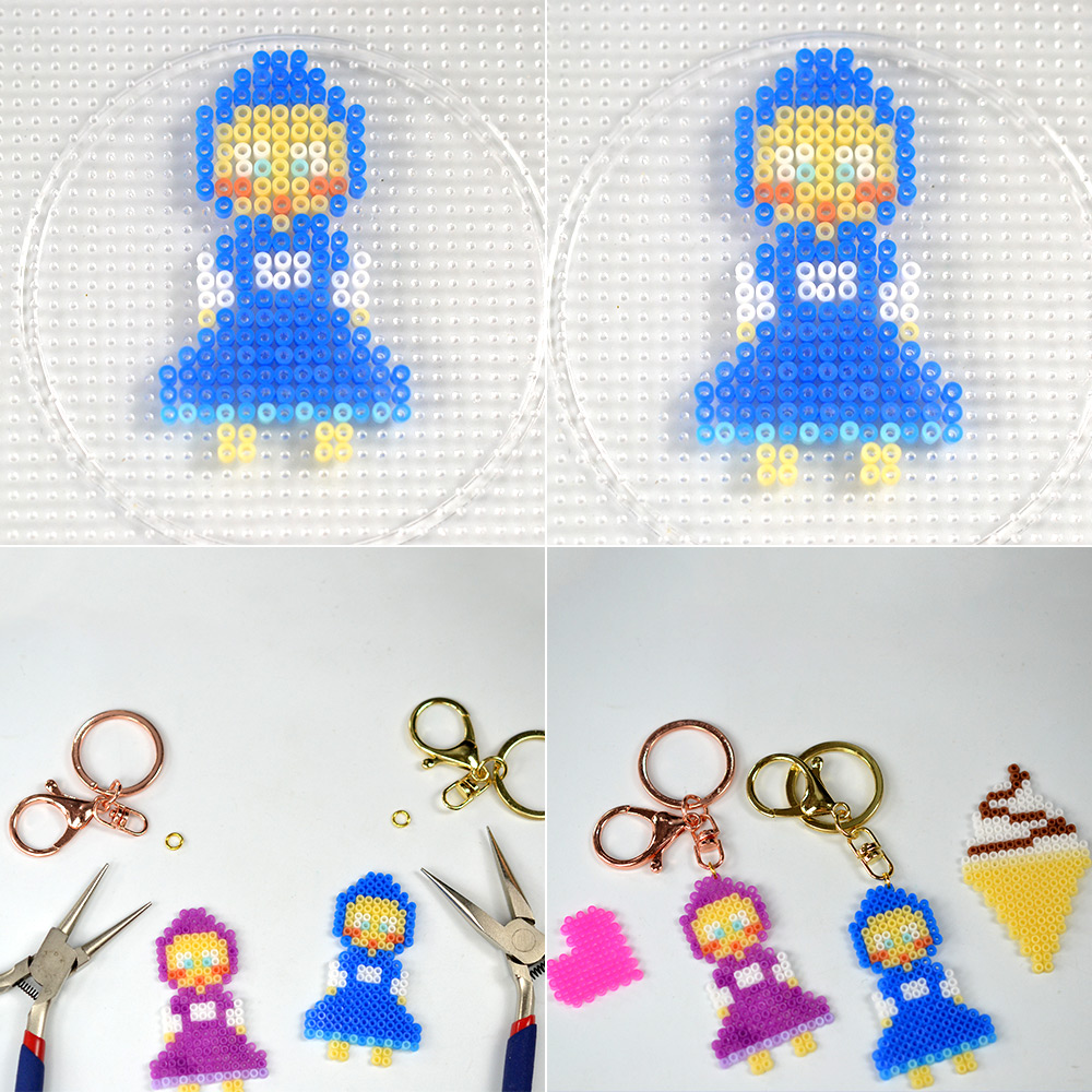 Брелок с подвеской из бусин в форме милой девушки-4