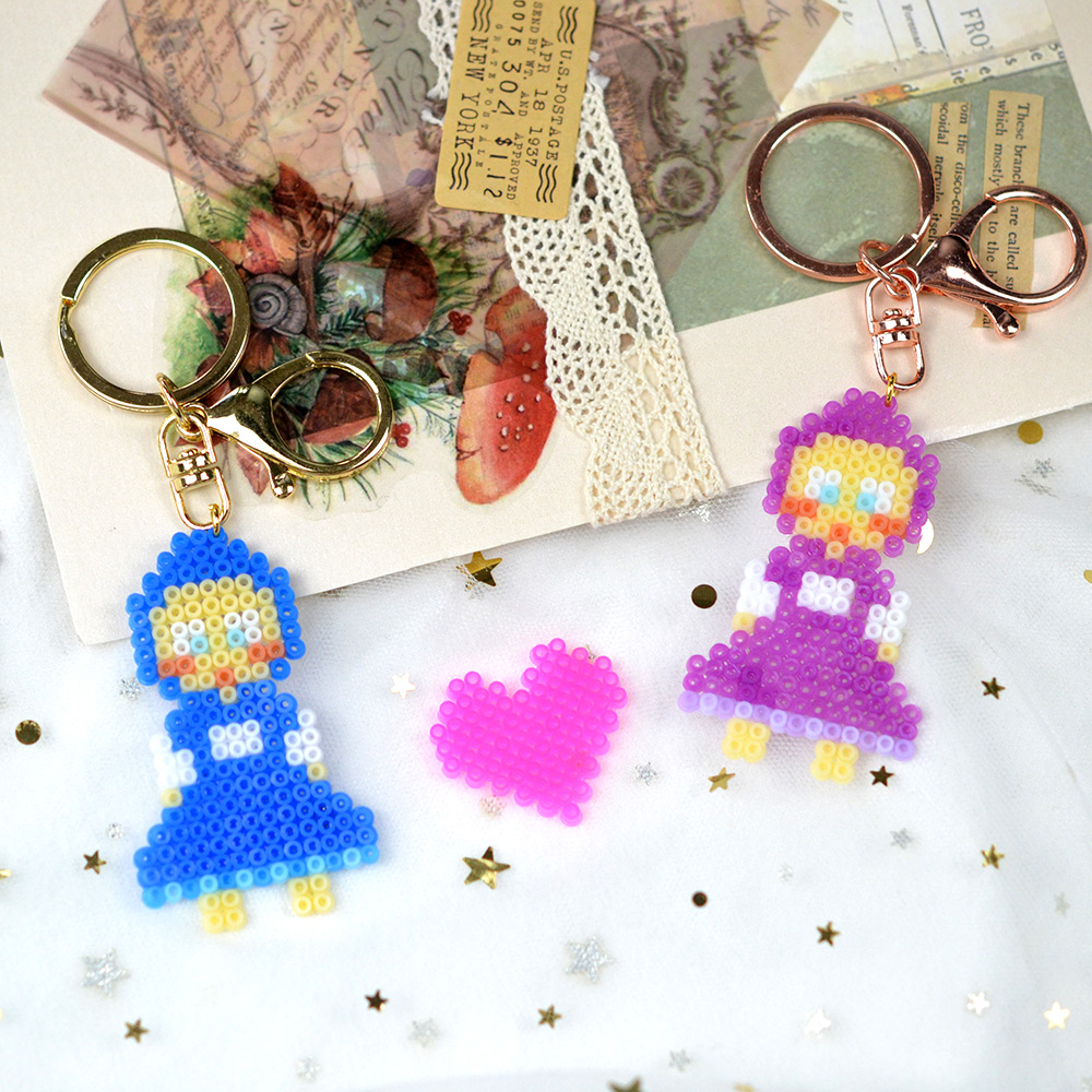 Брелок с подвеской из бусин в форме милой девушки-5