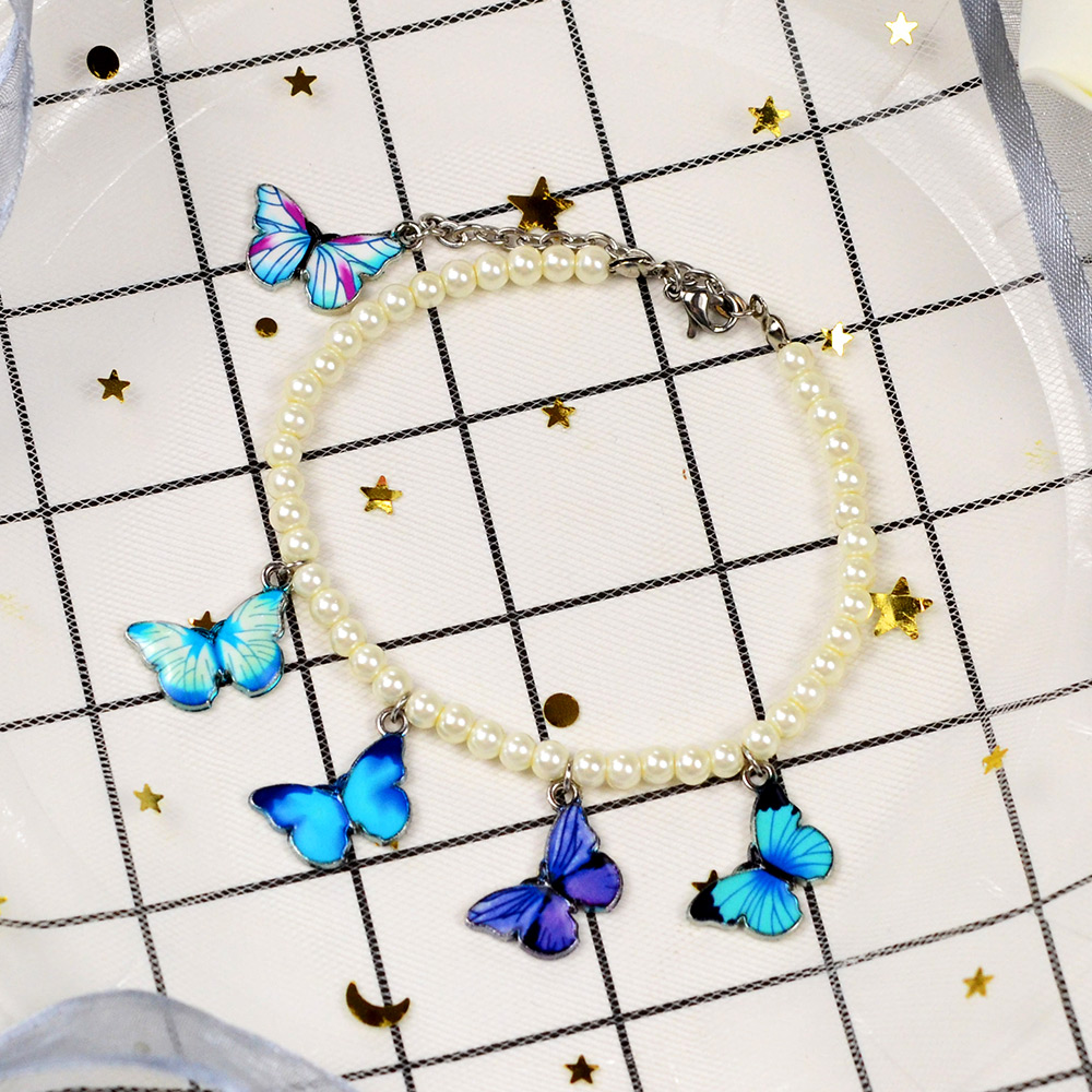 PandaHall Selected идея браслета с жемчугом-бабочкой-5
