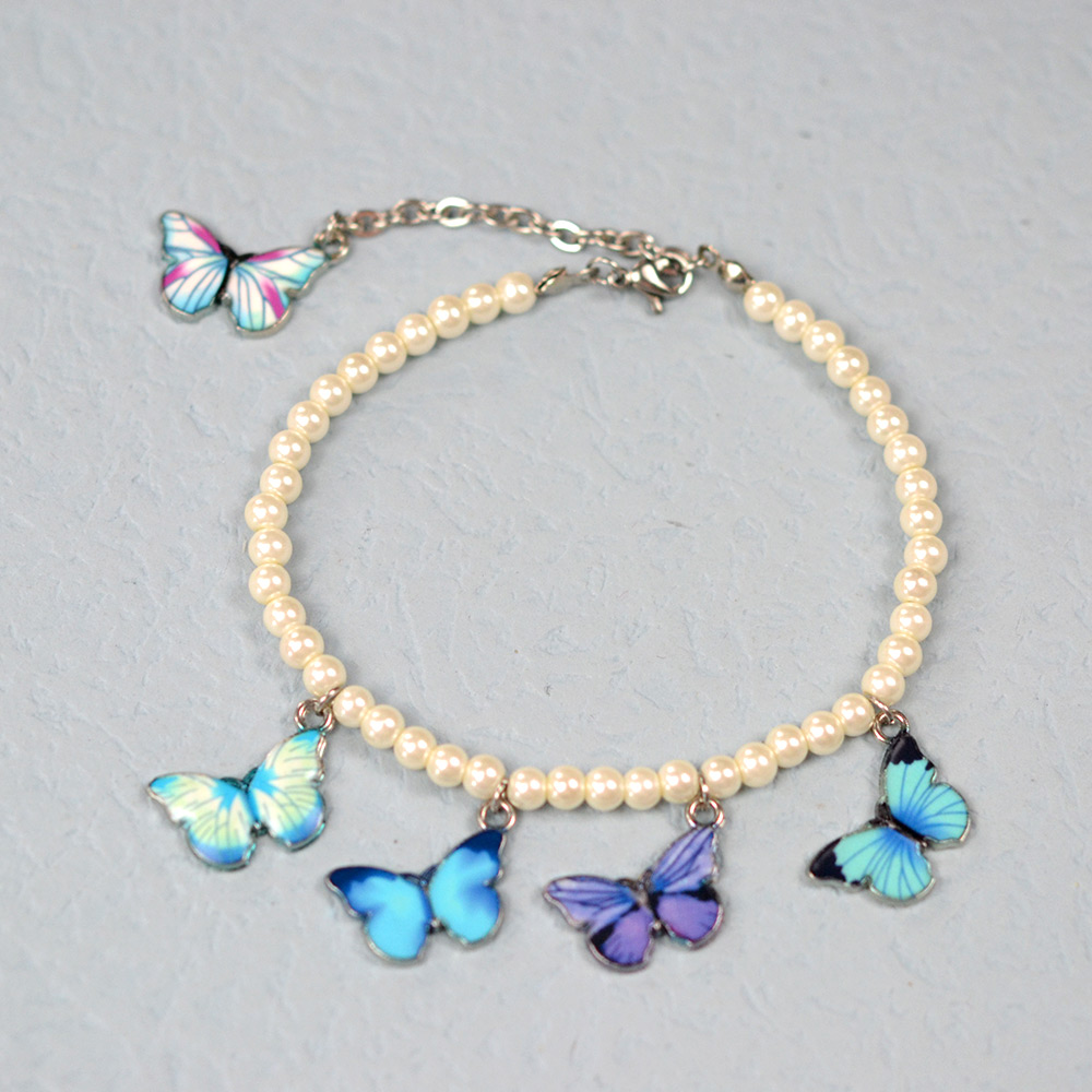 PandaHall Selected идея браслета с жемчугом-бабочкой-7
