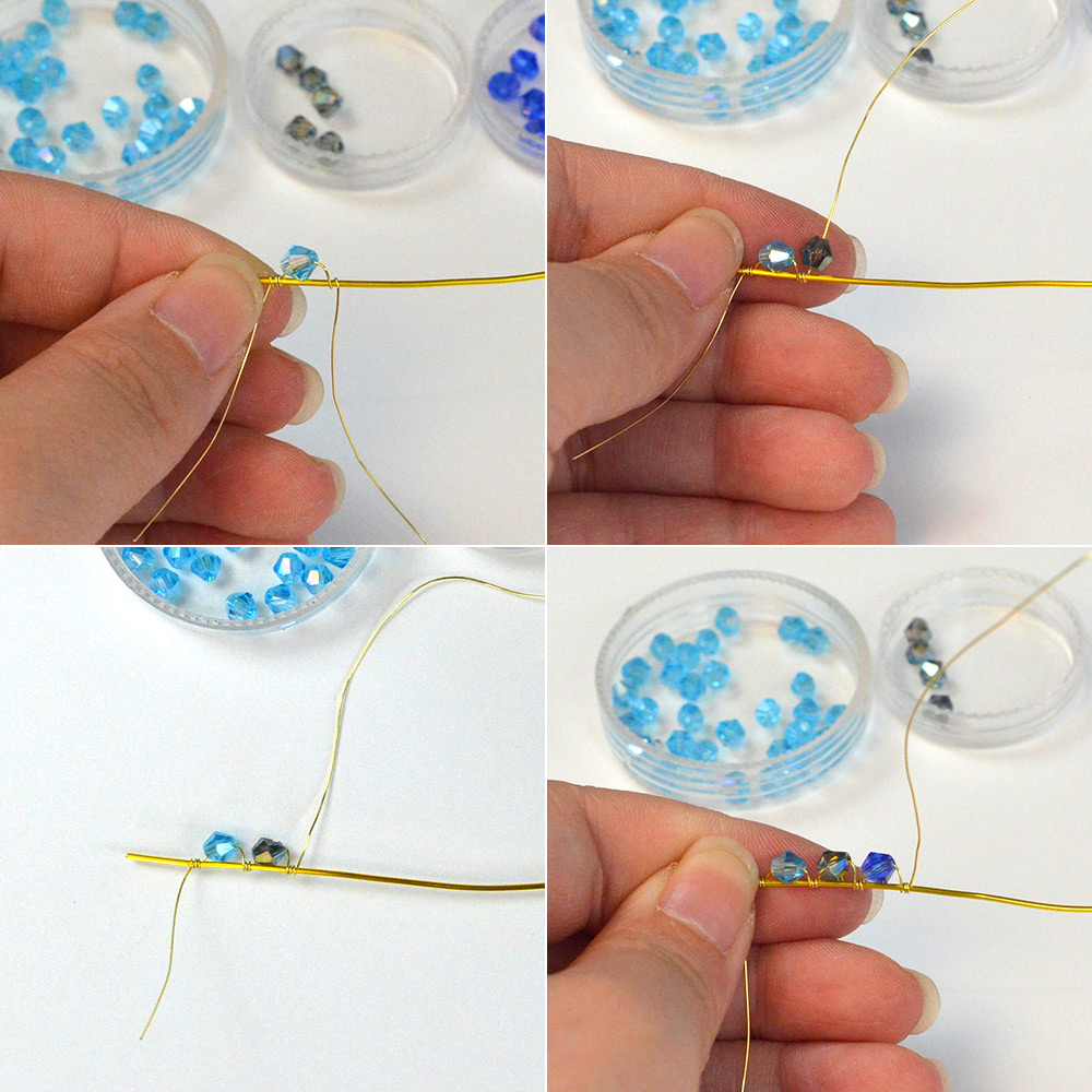 PandaHall Selected мастер-класс по изготовлению серег-каплевидной подвески с обмоткой-4