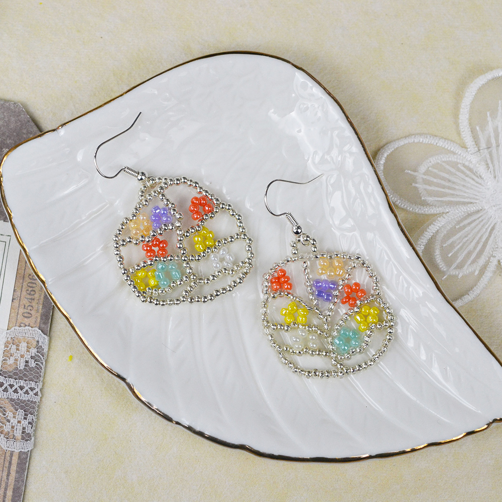 PandaHall Selected идея сережек из бисера-1