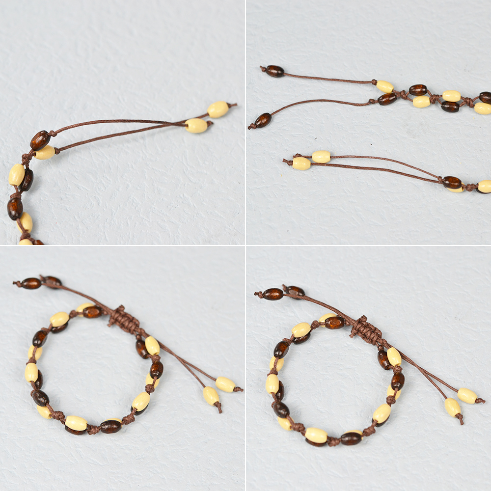 PandaHall Selected идея браслета из деревянных бусин-4