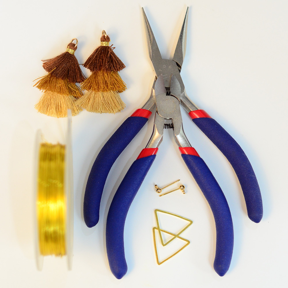 PandaHall Selected мастер-класс по серьгам с кисточками-2