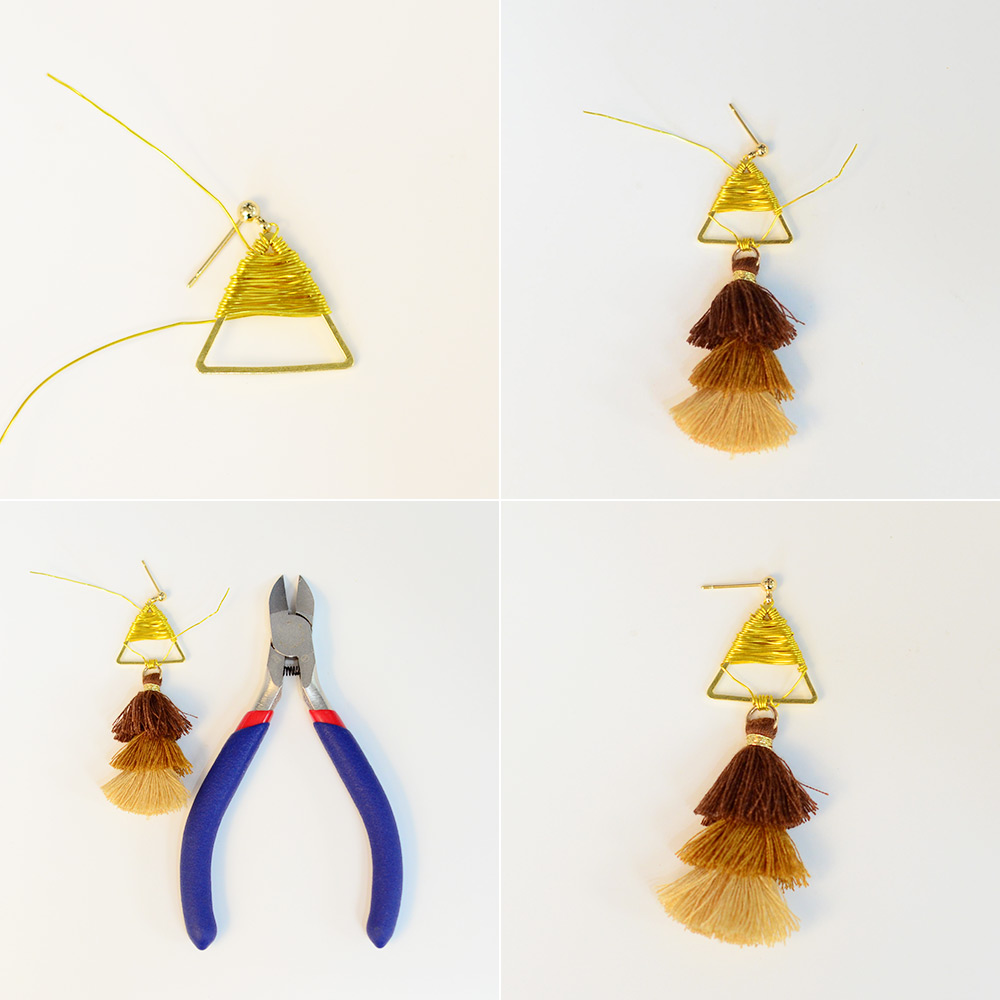 PandaHall Selected мастер-класс по серьгам с кисточками-4