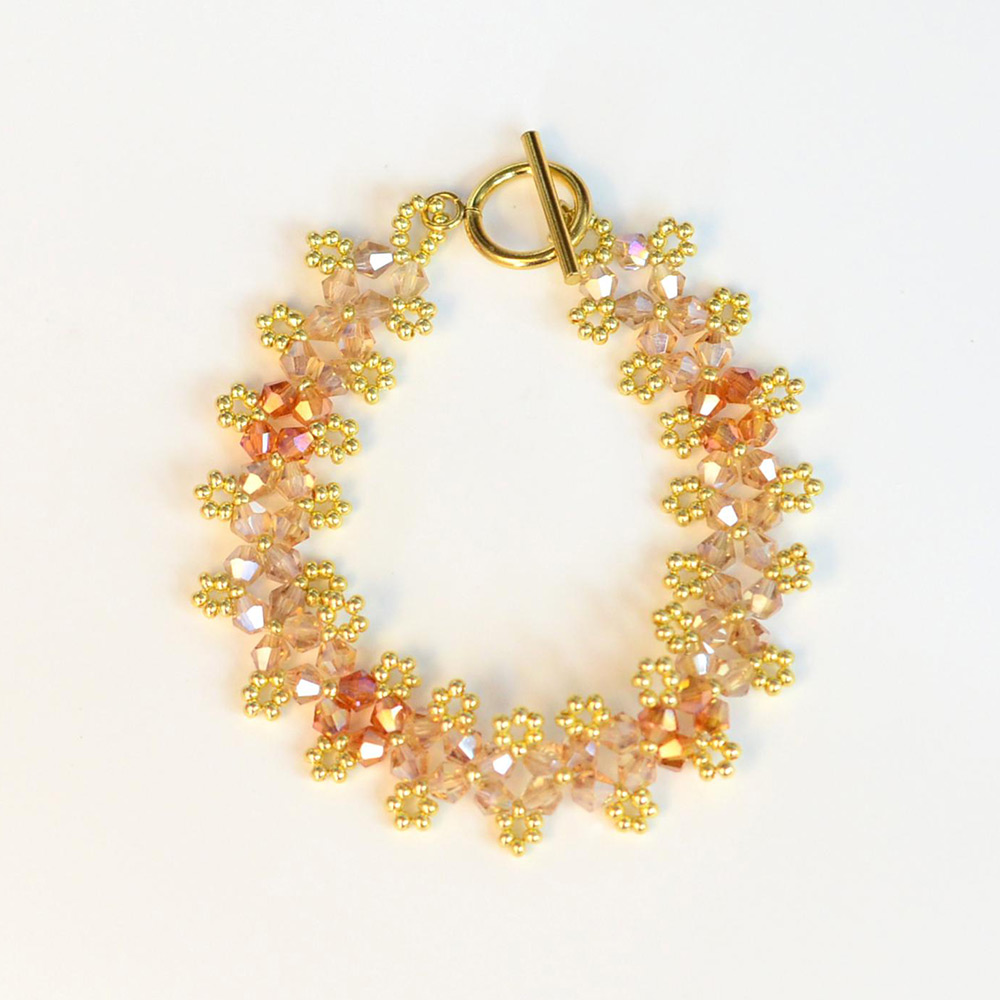 PandaHall Selected мастер-класс по изготовлению браслета из бисера.-6