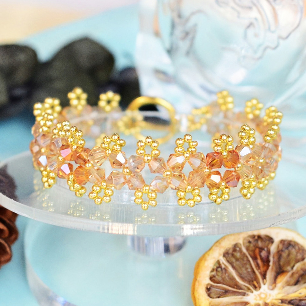 PandaHall Selected мастер-класс по изготовлению браслета из бисера.-7