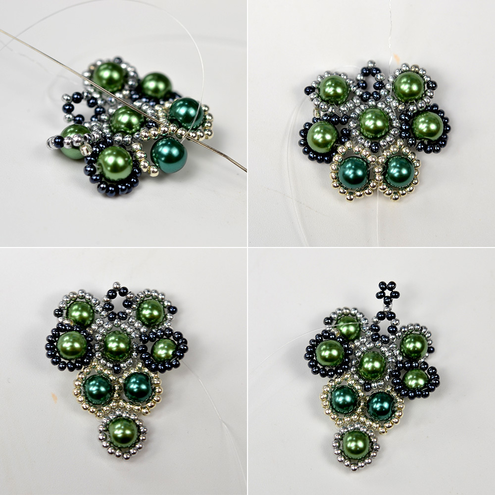 PandaHall Selected мастер-класс по серьгам из жемчужных бусин-6