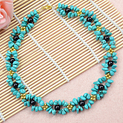 Magnifique collier de perles turquoise