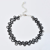 Cool Black Tattoo Necklace