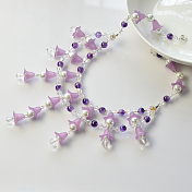 2-Strand Flower Bead Necklace